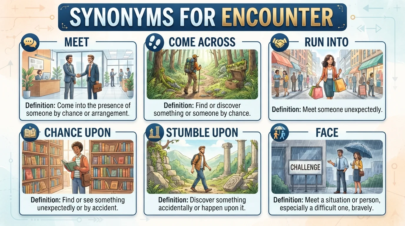 6. Synonyms for Encounter as a Noun