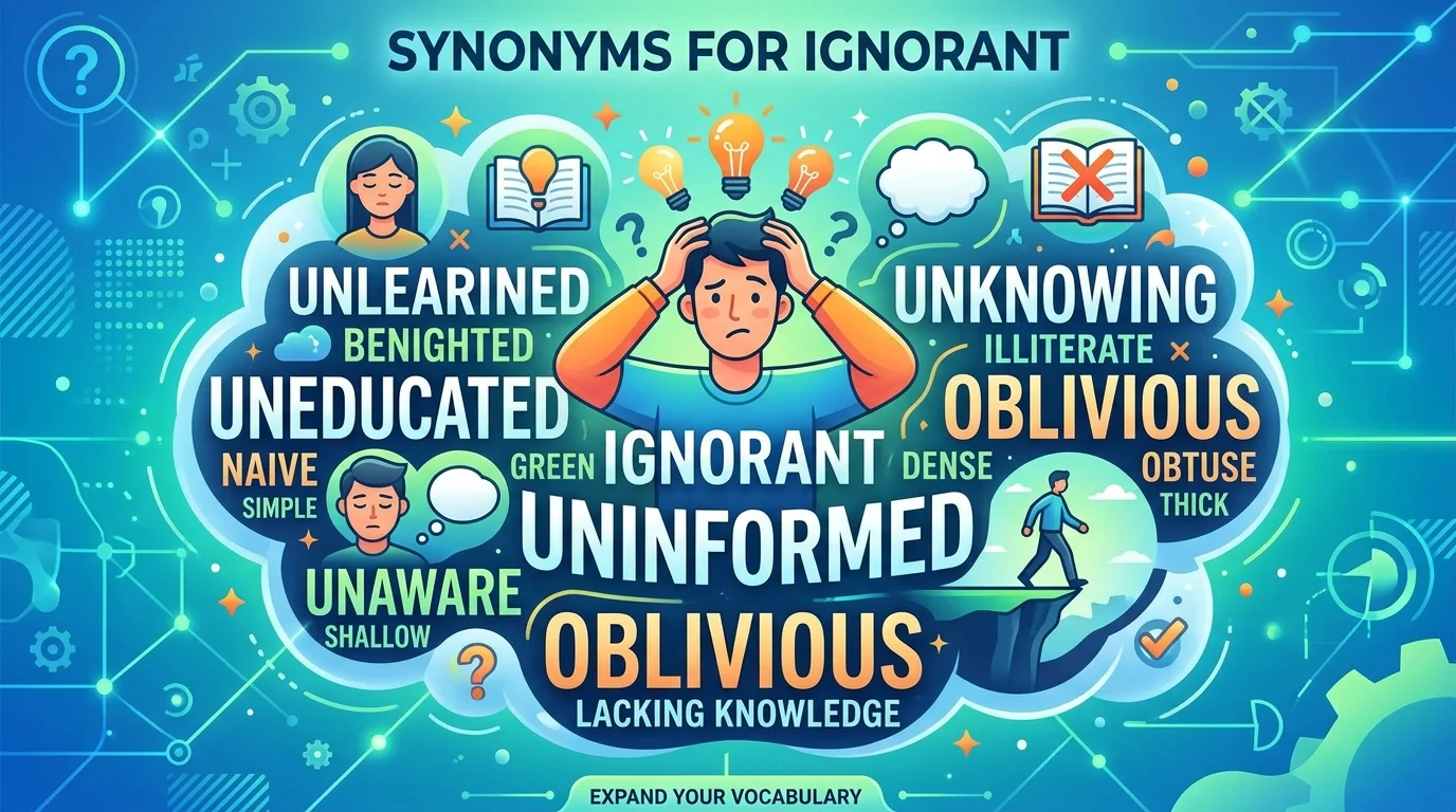 Closest Synonyms for Ignorant Uninformed
