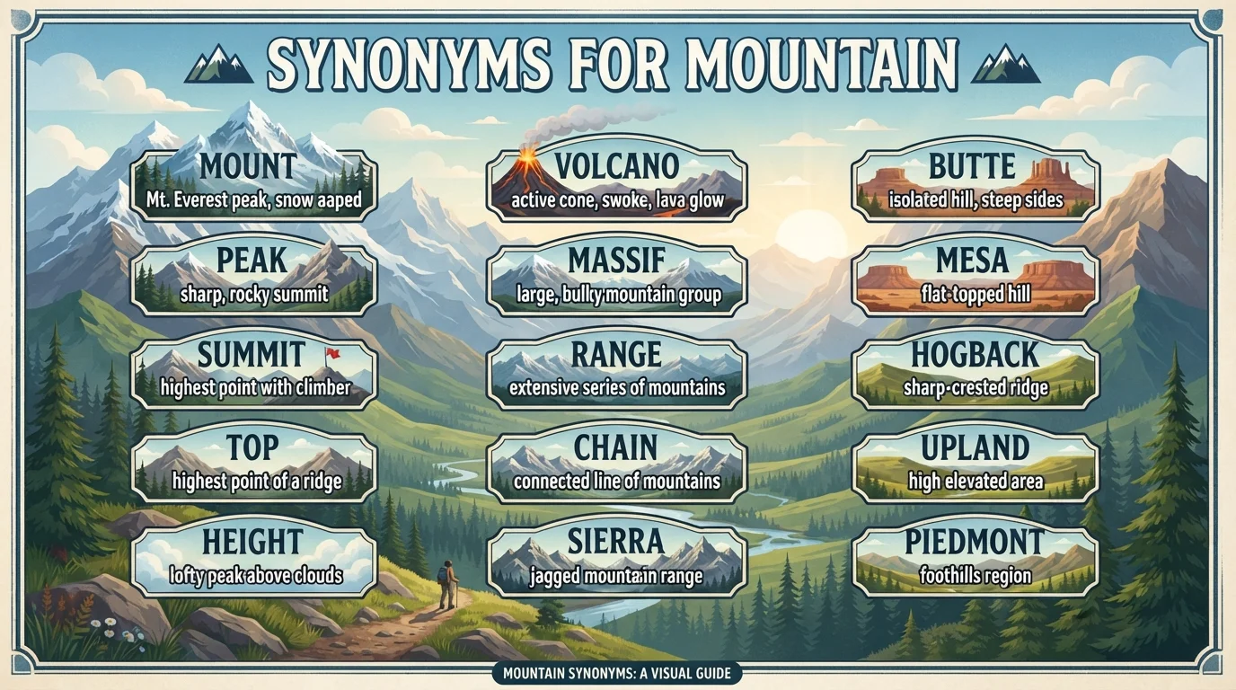 Mountain vs. Peak vs. Summit