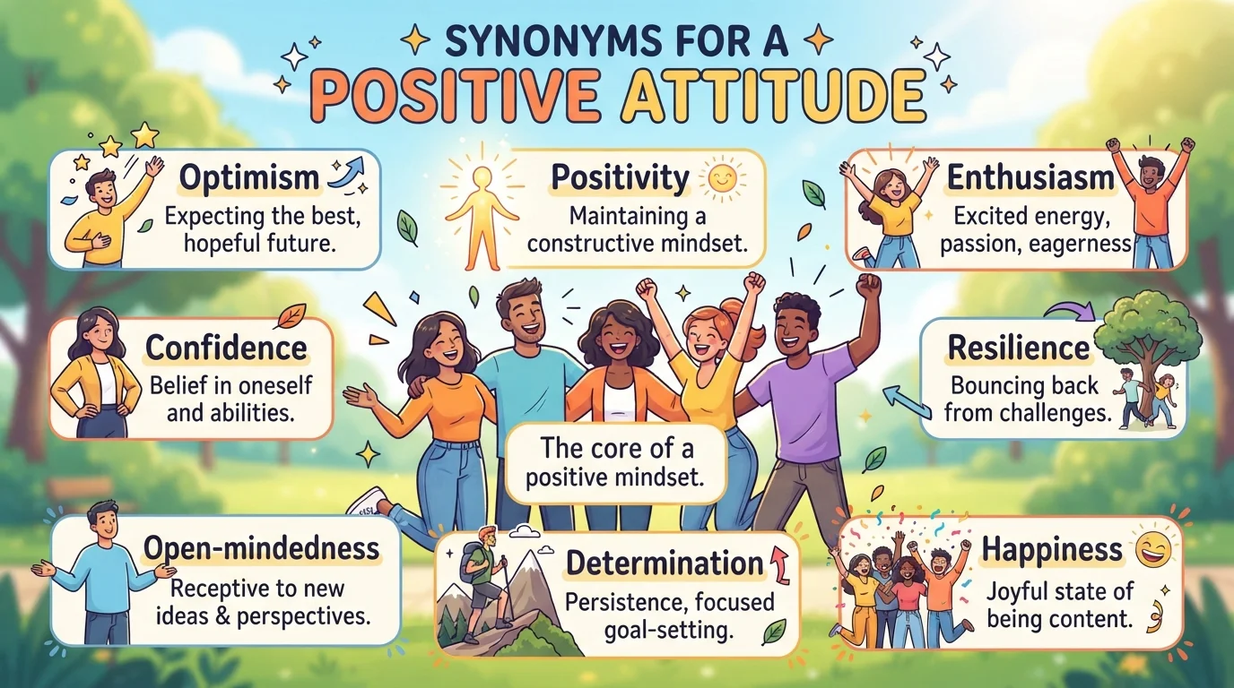 Positive Attitude Synonyms for an Employee