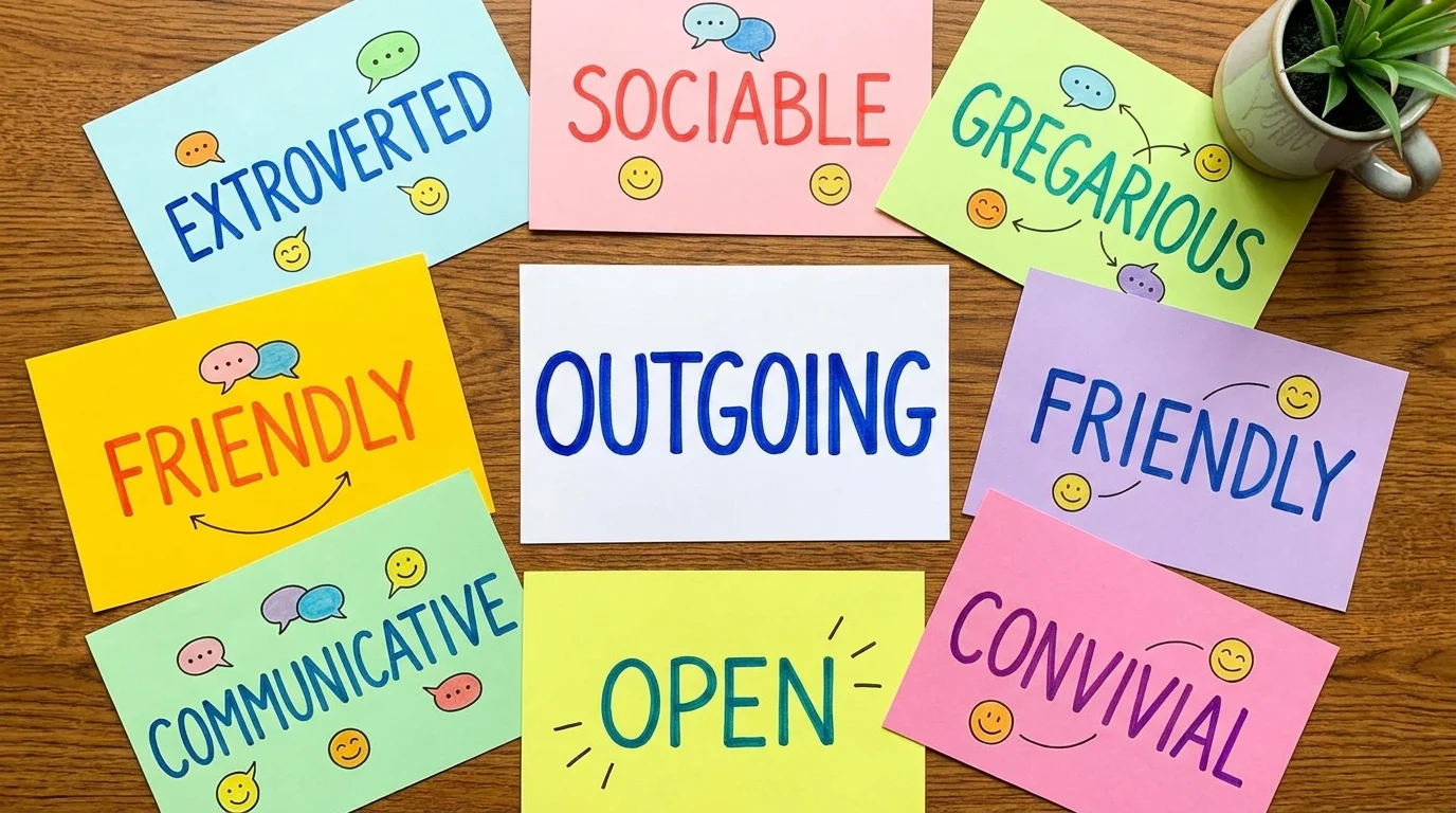 Synonyms for Outgoing in Different Situations