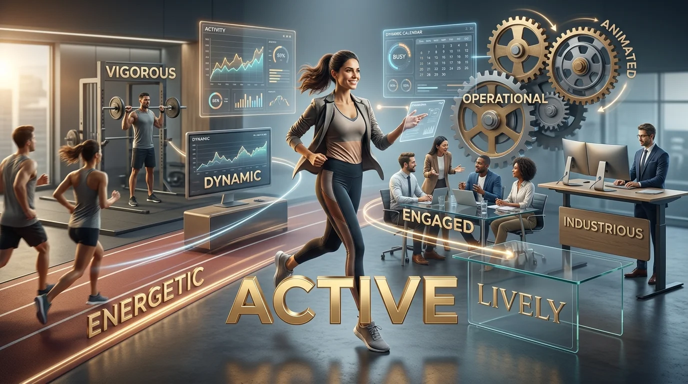 synonyms for active