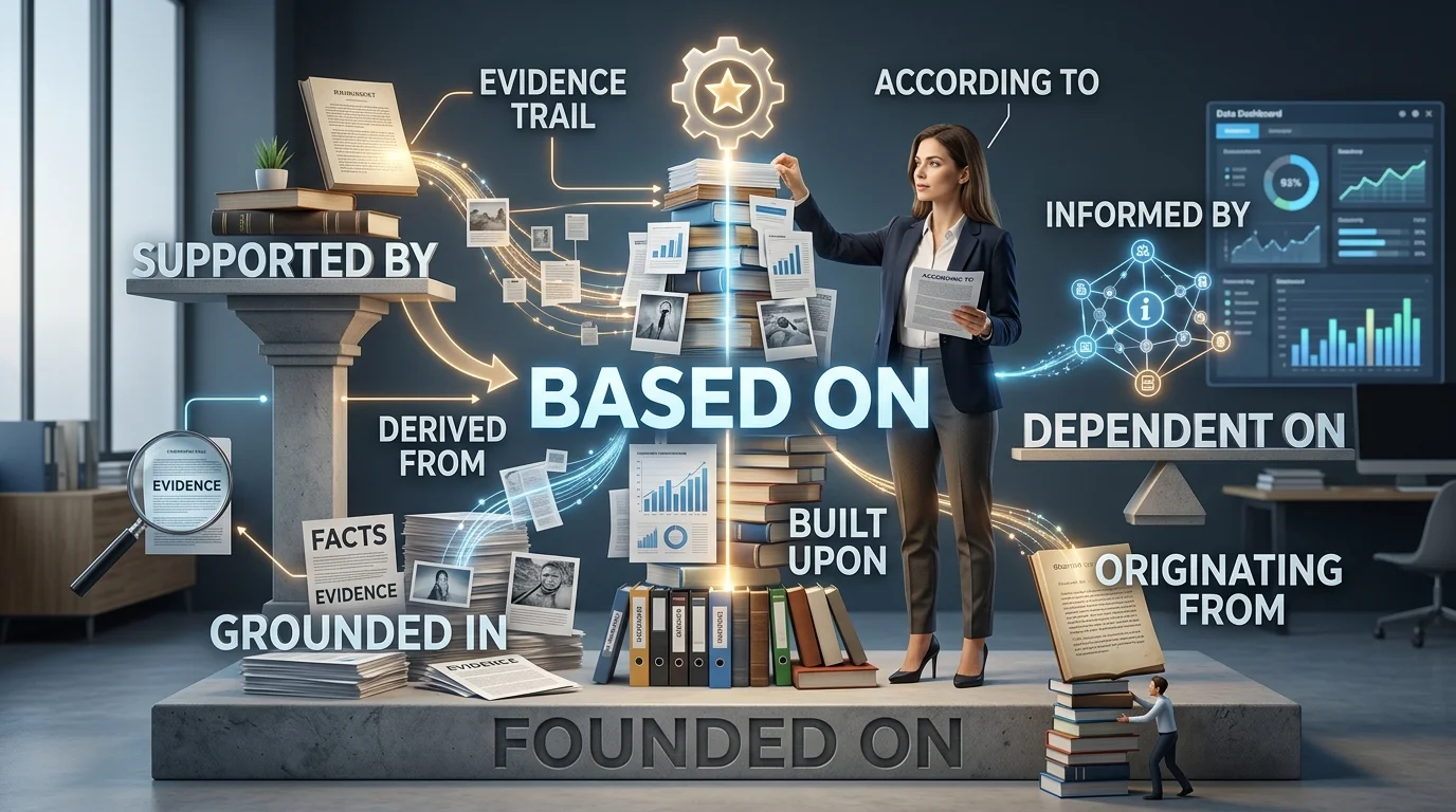 synonyms for based on