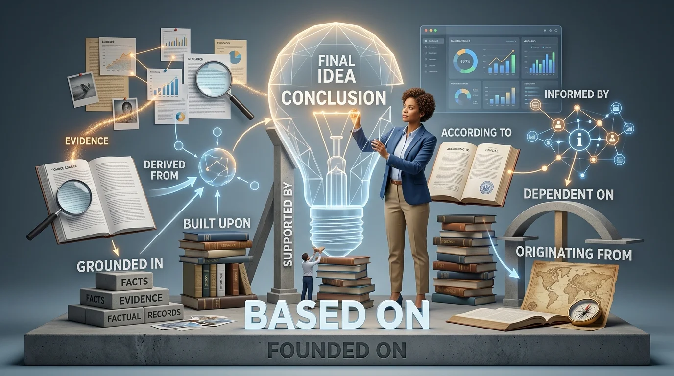 synonyms for based on