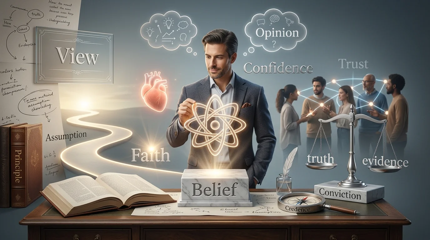 synonyms for belief