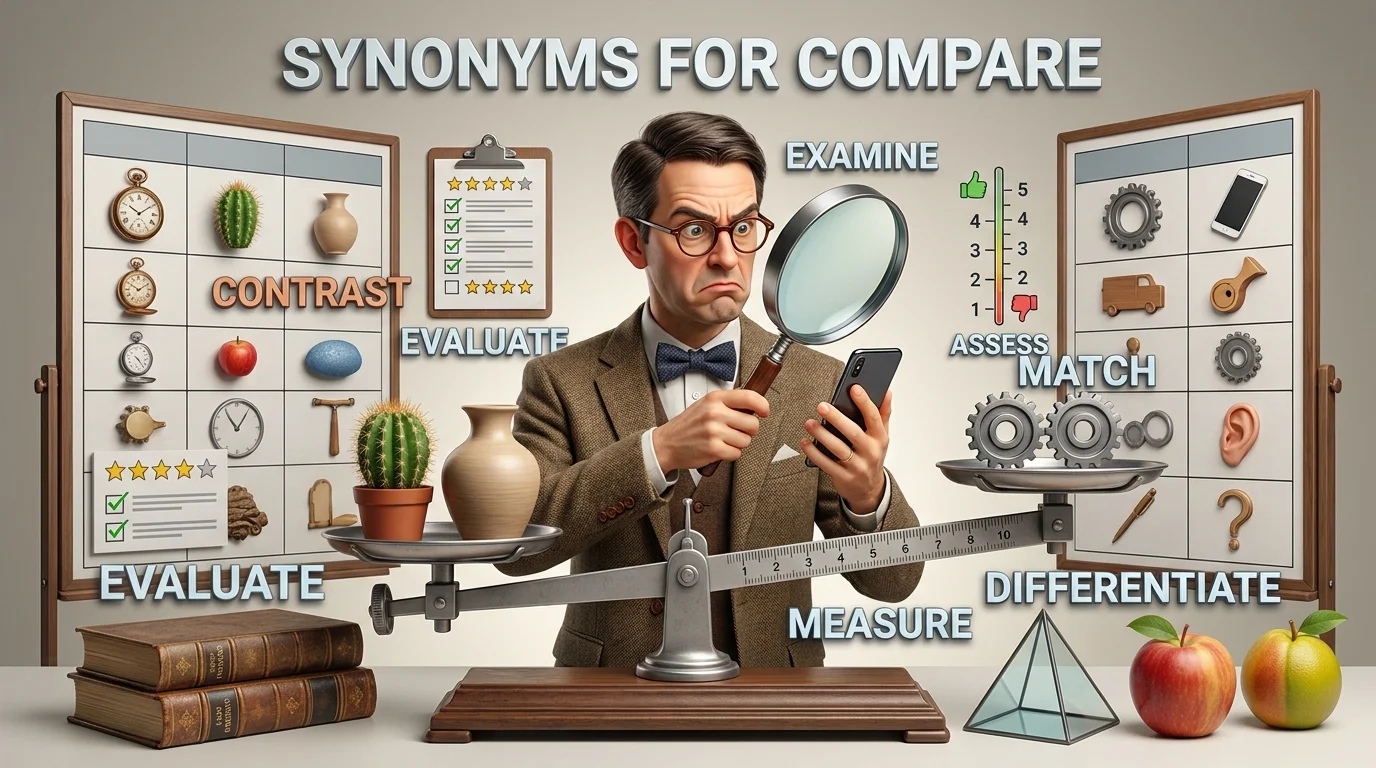 synonyms for compare
