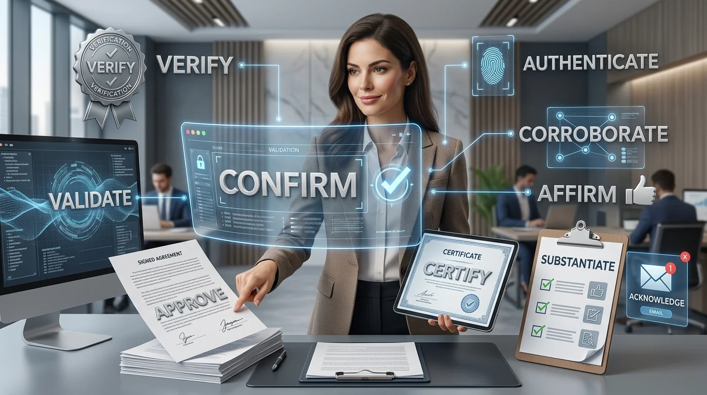 synonyms for confirm