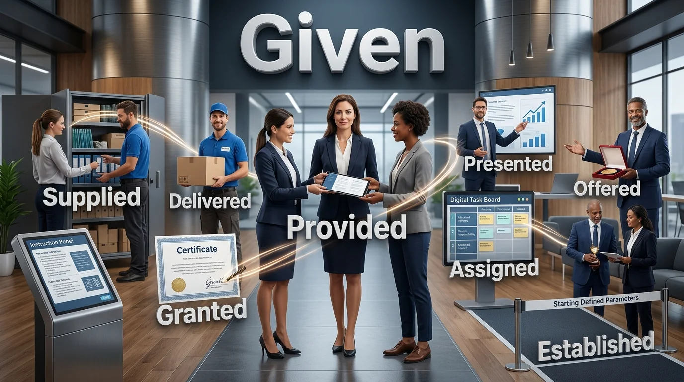 synonyms for given