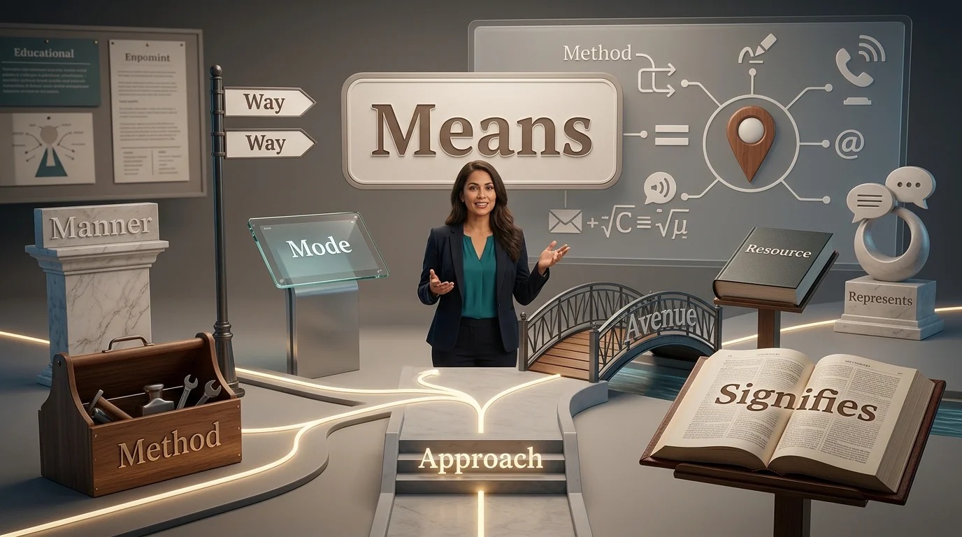 synonyms for means