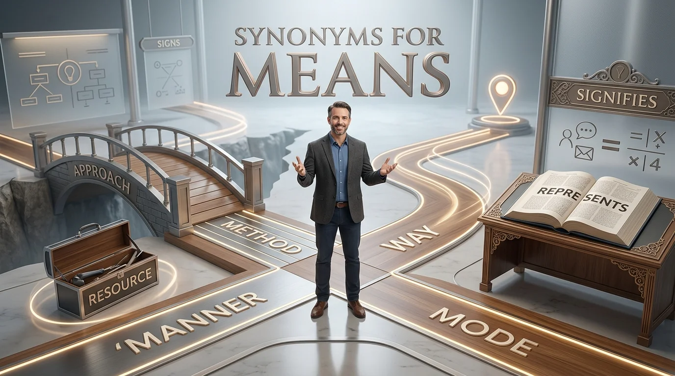 synonyms for means