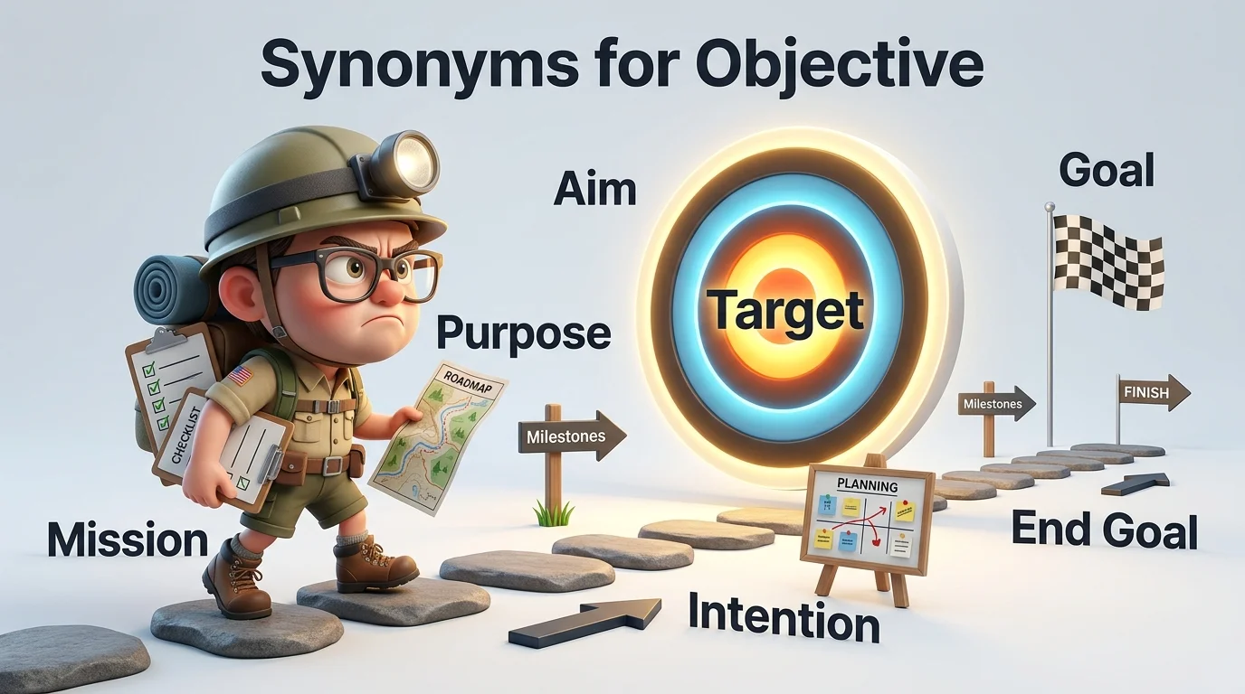synonyms for objective