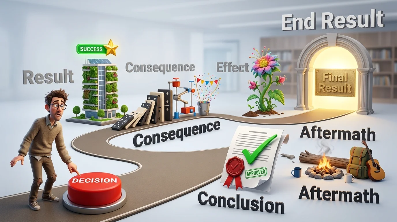 synonyms for outcome