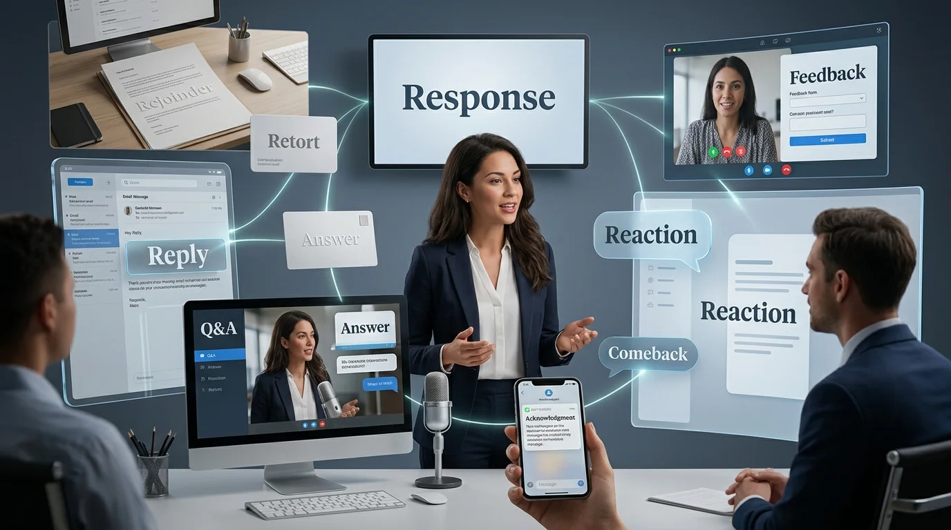 synonyms for response
