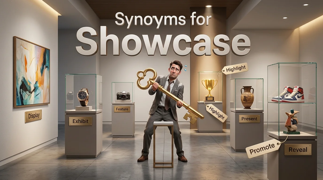synonyms for showcase