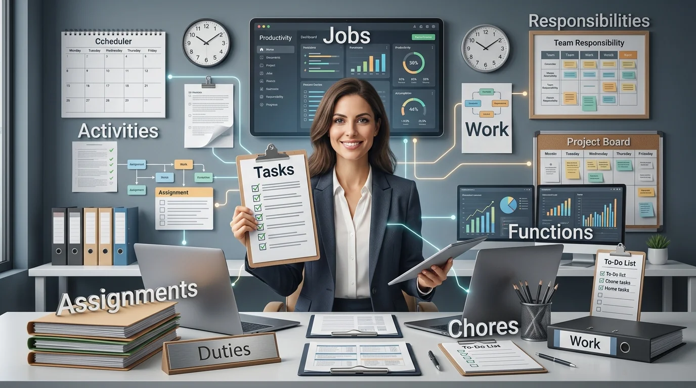 synonyms for tasks