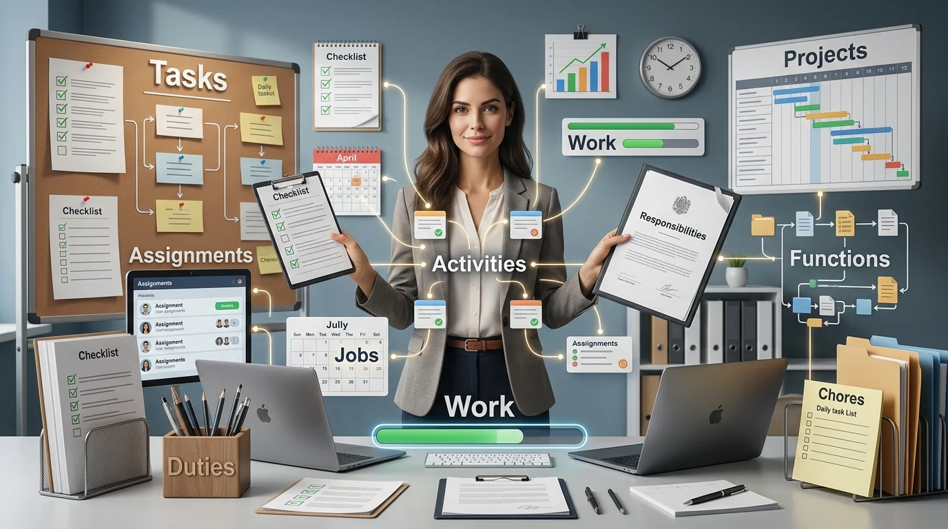 synonyms for tasks