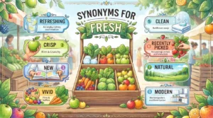 Synonyms for fresh