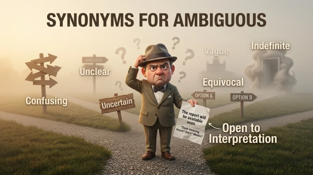 synonyms for ambiguous