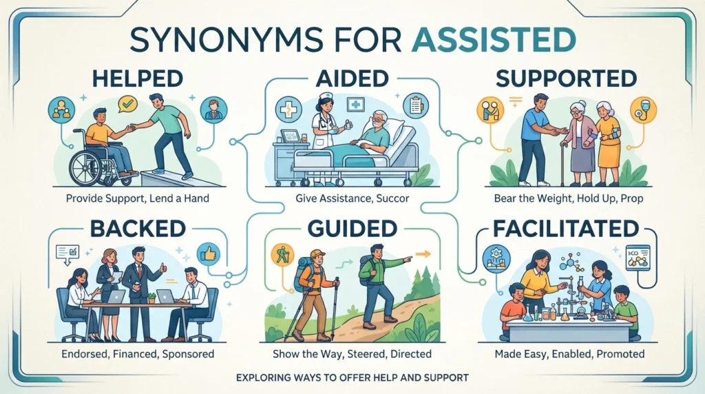 synonyms for assisted