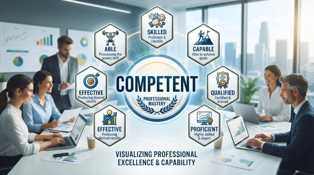 synonyms for competent