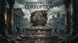synonyms for corruption
