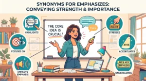 synonyms for emphasizes