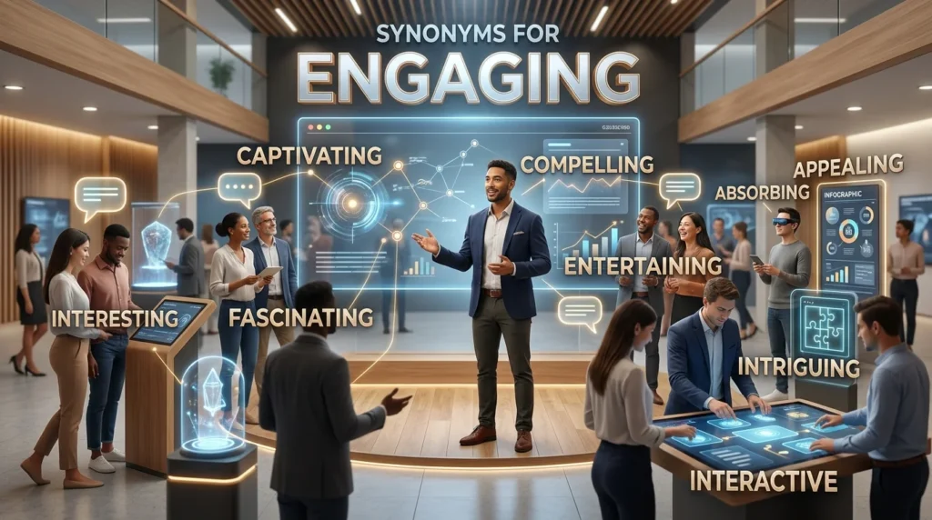 synonyms for engaging