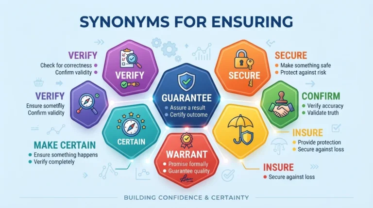 synonyms for ensuring