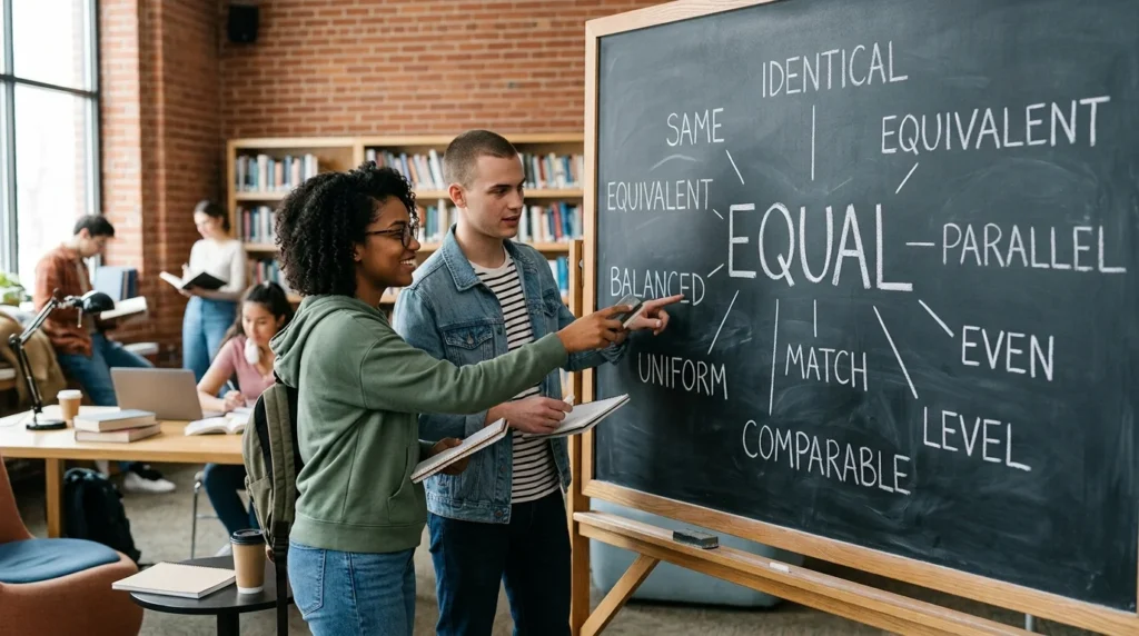 synonyms for equal