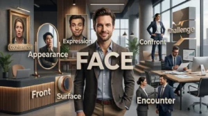 synonyms for face