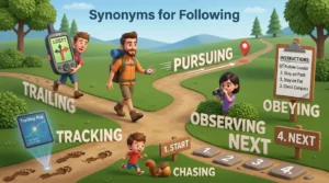 synonyms for following