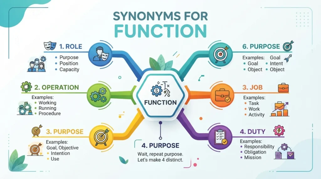 synonyms for function