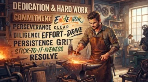 synonyms for hard work and dedication