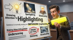 synonyms for highlighting