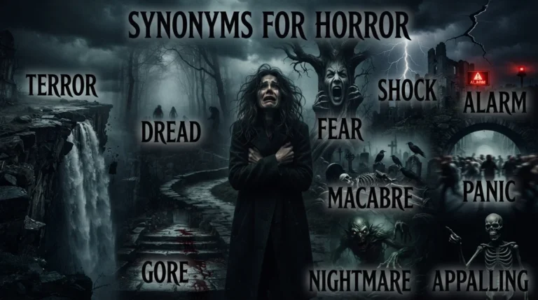 synonyms for horror