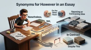 synonyms for however in an essay