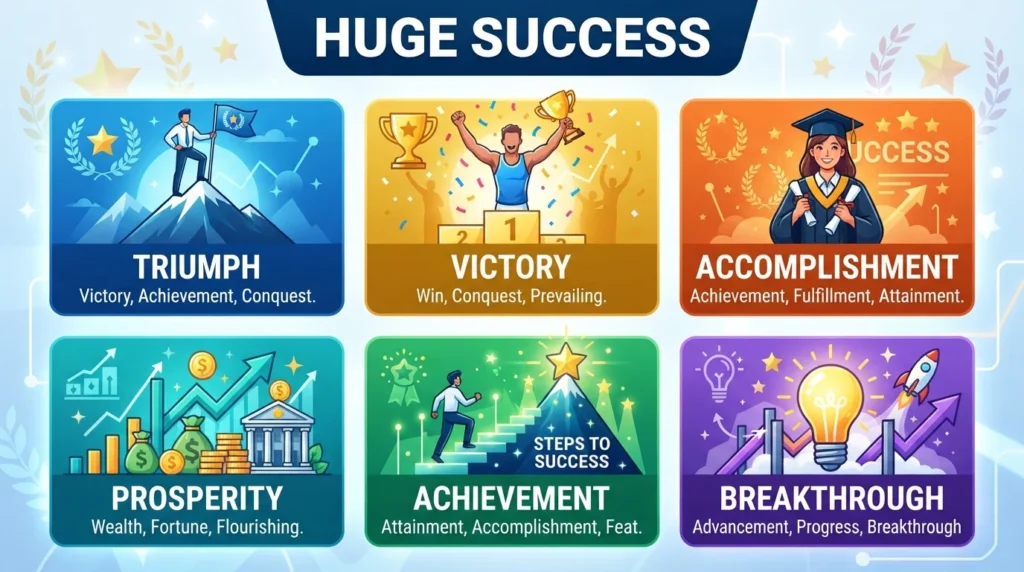 synonyms for huge success