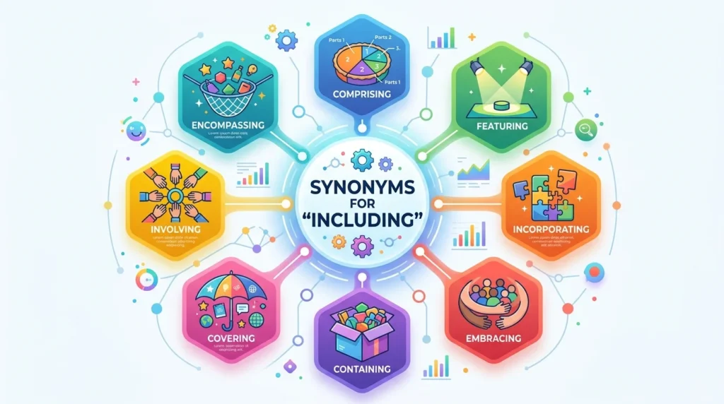 synonyms for including