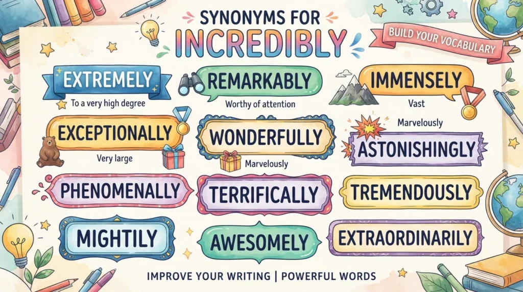 synonyms for incredibly