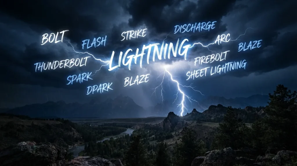 synonyms for lightning
