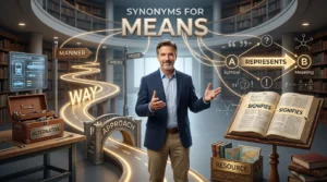 synonyms for means