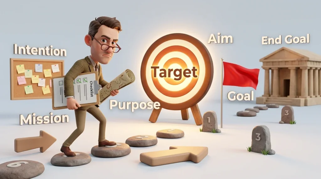 synonyms for objective