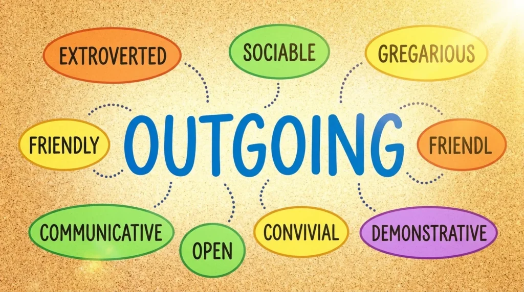 synonyms for outgoing