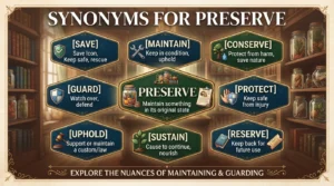 synonyms for preserve