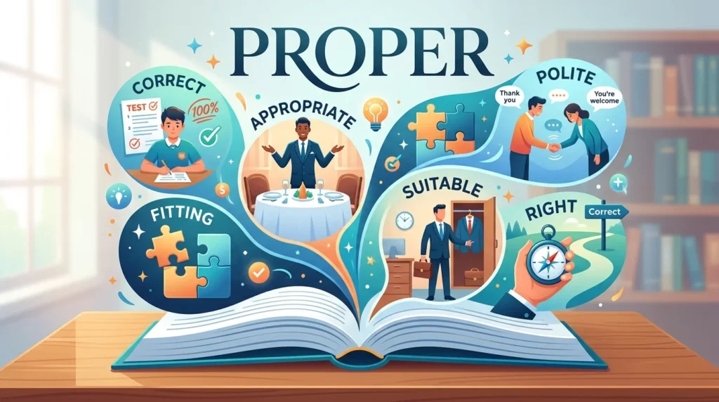 synonyms for proper