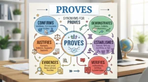 synonyms for proves