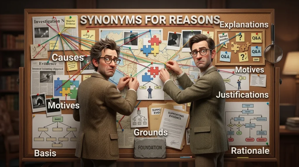 synonyms for reasons