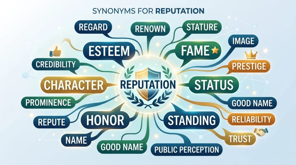 synonyms for reputation
