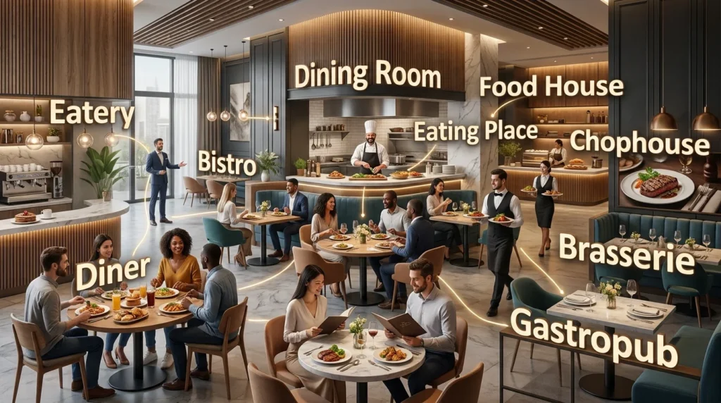 synonyms for restaurant