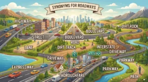 synonyms for roadways